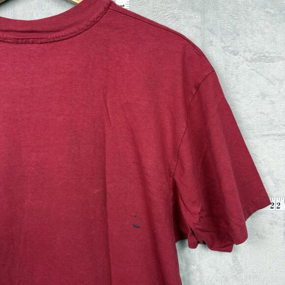 Vintage 90s Planet Hollywood Atlanta T-Shirt Made in USA 100% Cotton Red Size L - Picture 6 of 8